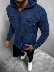 Herren Jeanshemd Blau OZONEE O/3450Z