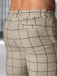 Herren Chino Hose Beige OZONEE O/P4009Z