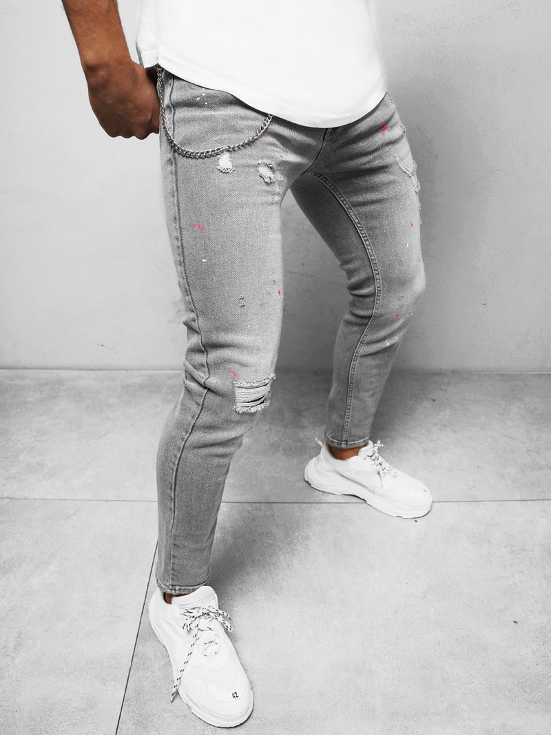 Herren Jeanshose Grau OZONEE O/WE1004