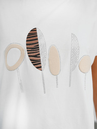 Damen T-Shirt Weiß OZONEE JS/95T2566/1