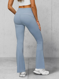 Damen Leggings mit Breiten Beinen Hellblau JS/17K588/9