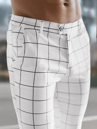 Herren Chino Hose Weiß OZONEE O/P4009Z