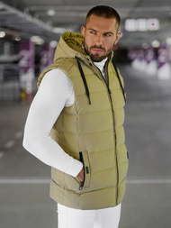 Herren Weste Beige OZONEE JS/57M7507/62Z