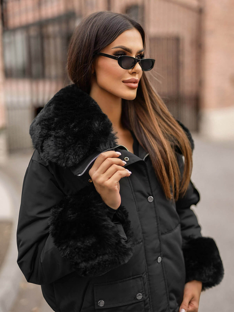 Damen Jacke Schwarz OZONEE O/H833