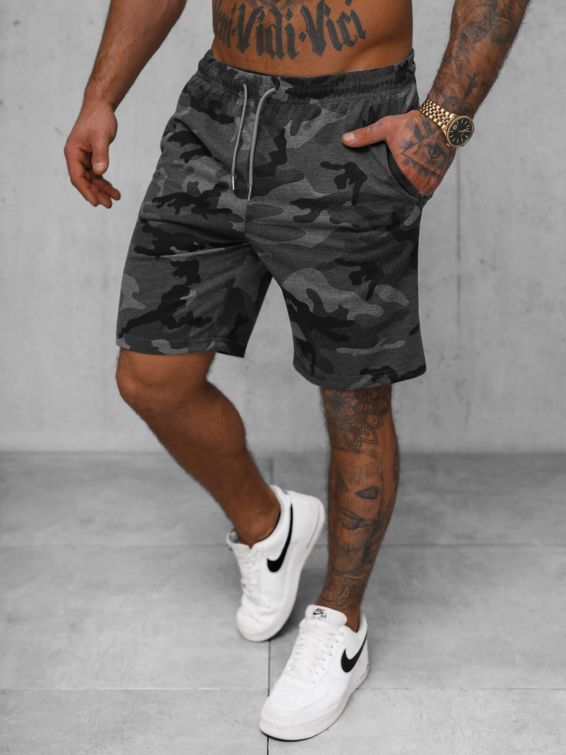 Herren Sportshorts Anthrazit OZONEE JS/8K283/5