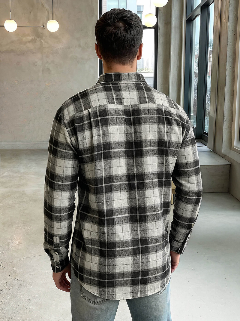 Herren Hemd Grau OZONEE V/V172Z