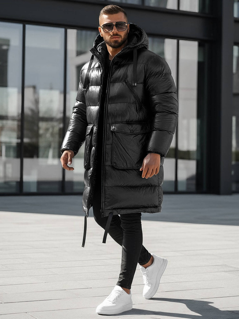 Herren Winterjacke Schwarz OZONEE O/M3205Z