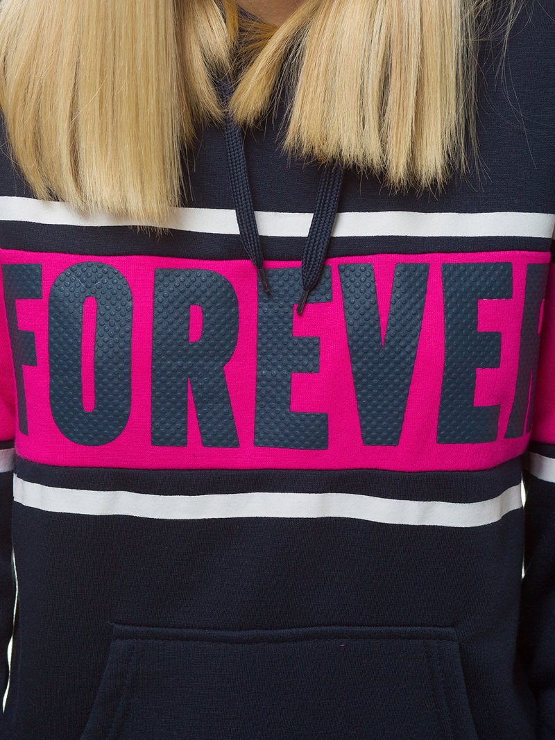 Damen Kapuzenpullover Dunkelblau OZONEE JS/KSW2004