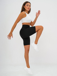 Damen Kurze Leggings Schwarz JS/17K583/3