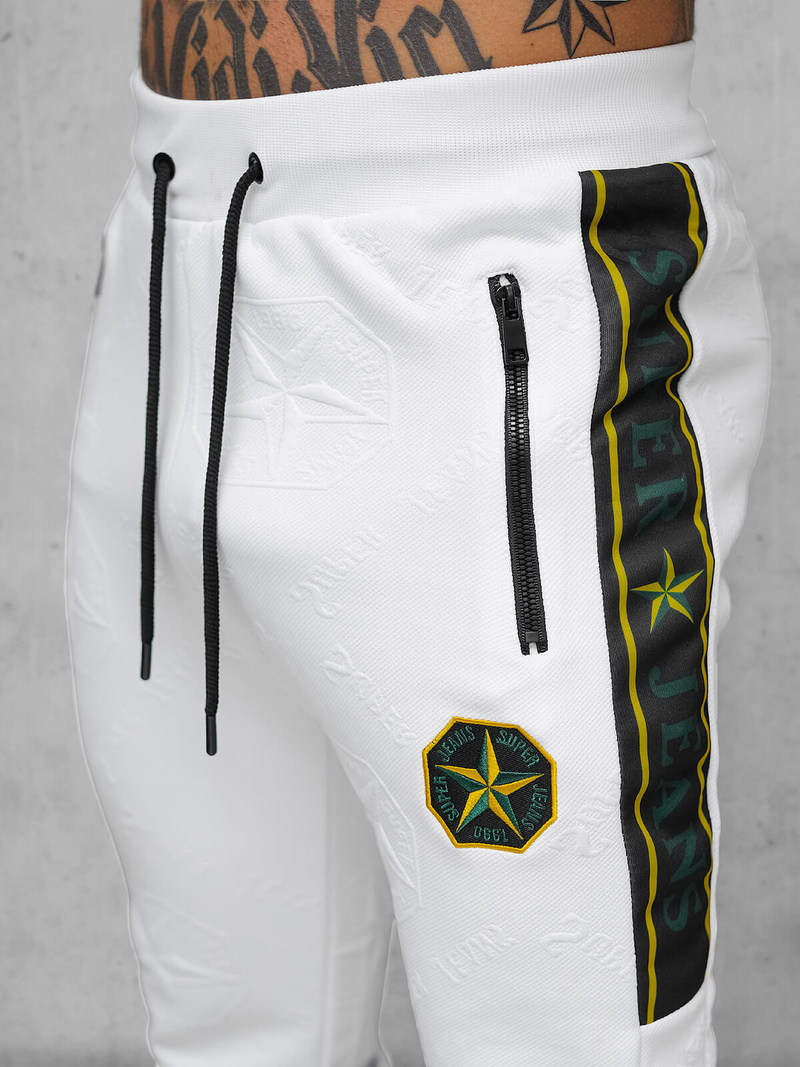 Herren Sportanzug Weiß OZONEE O/FF3562AB