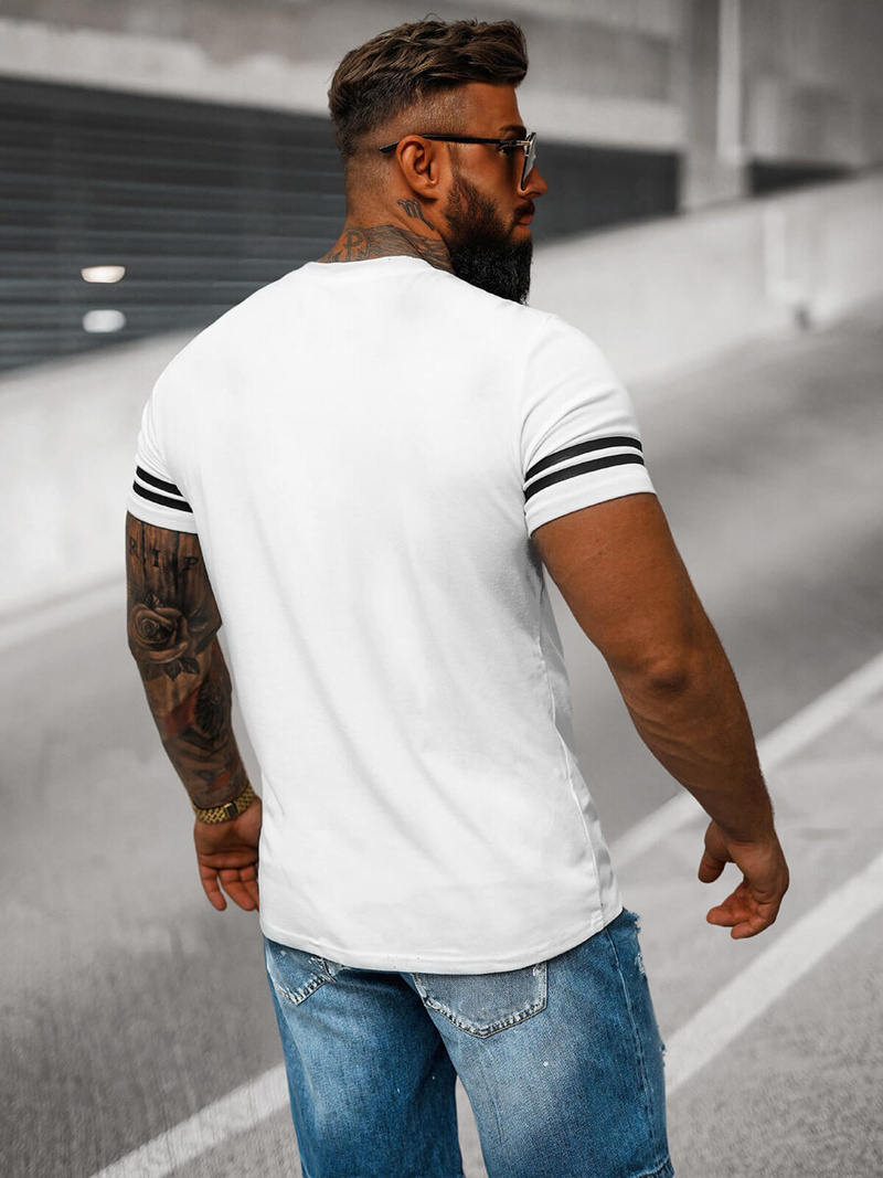 Herren T-shirt Weiß OZONEE O/8T1275/1