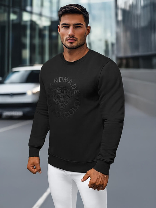 Herren Sweatshirt Schwarz OZONEE NB/MF2008Z