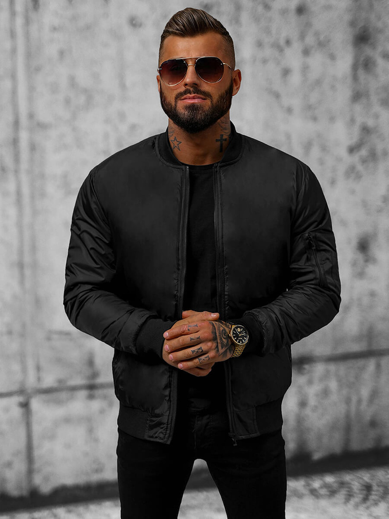 Herren Jacke Schwarz OZONEE JS/AK95Z