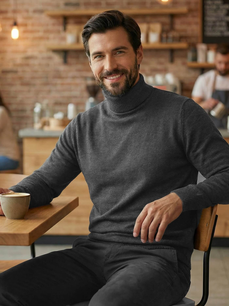 Herren Pullover Anthrazit OZONEE JS/59B3603/5