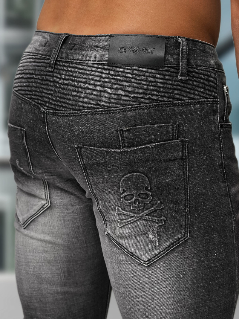 Herren Jeanshose Schwarz OZONEE NB/MP0070NZ