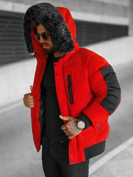 Herren Winterjacke Rot OZONEE O/M798Z