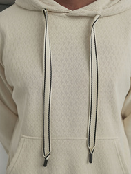 Herren Kapuzenpullover Ecru OZONEE O/G3065