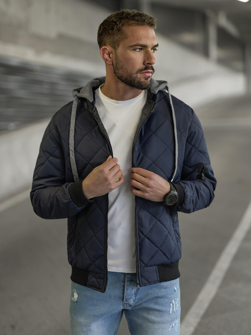 Herren Jacke Dunkelblau OZONEE JS/8M986/215Z