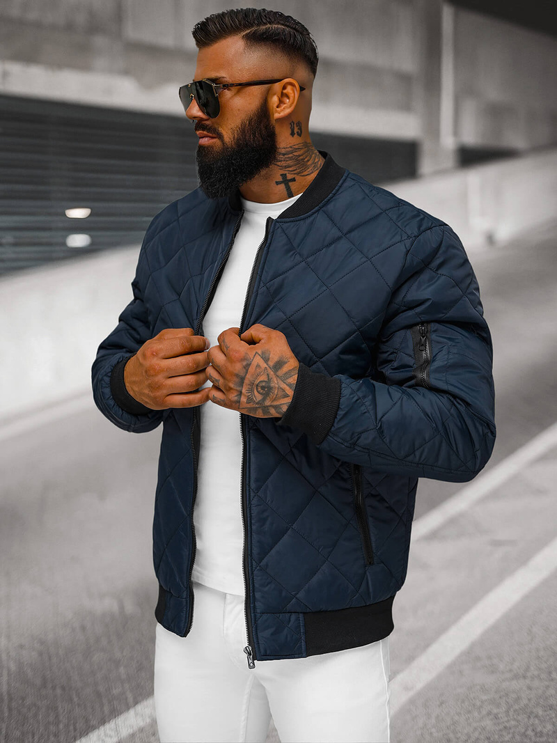 Herren Jacke Dunkelblau OZONEE JS/MY01Z