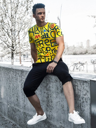 Herren T-Shirt Gelb OZONEE MR/21518