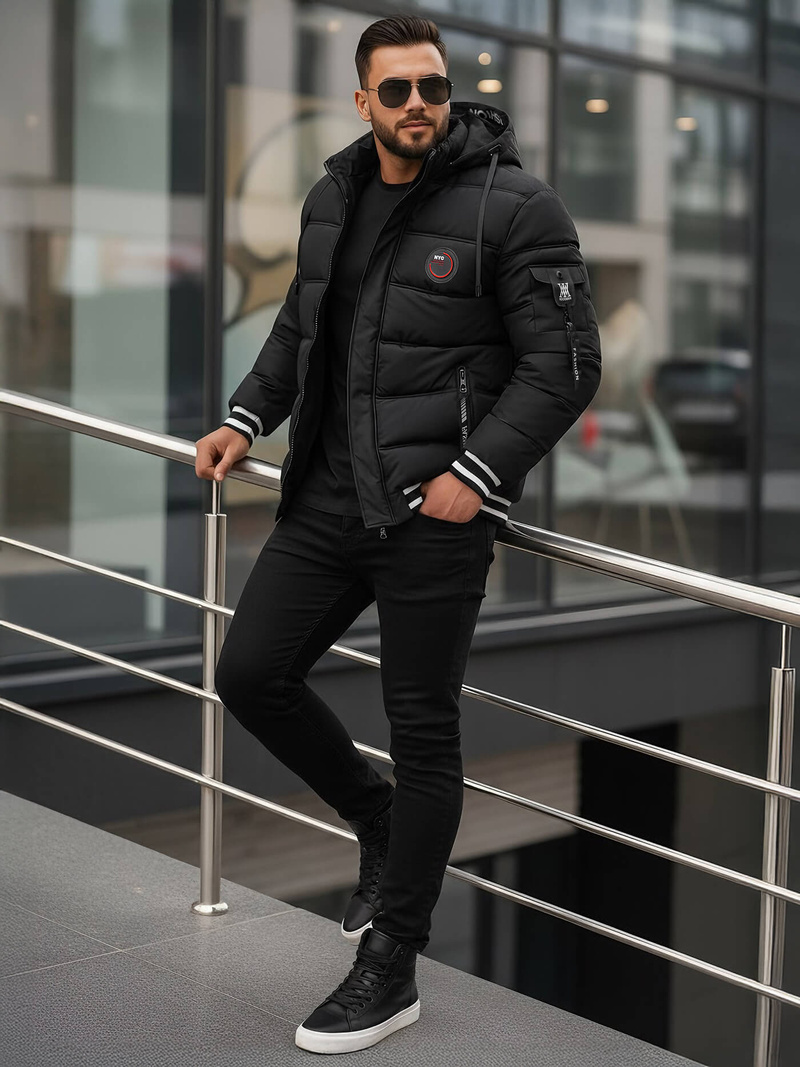 Herren Jacke Schwarz OZONEE JS/57M7501/392Z