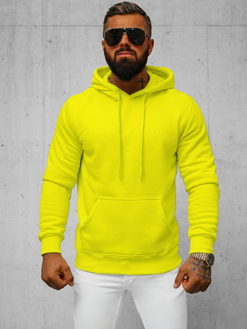 Herren Kapuzenpullover Gelb-Neon OZONEE JS/2009Z