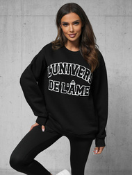 Sweatshirt Schwarz OZONEE O/SWE23055