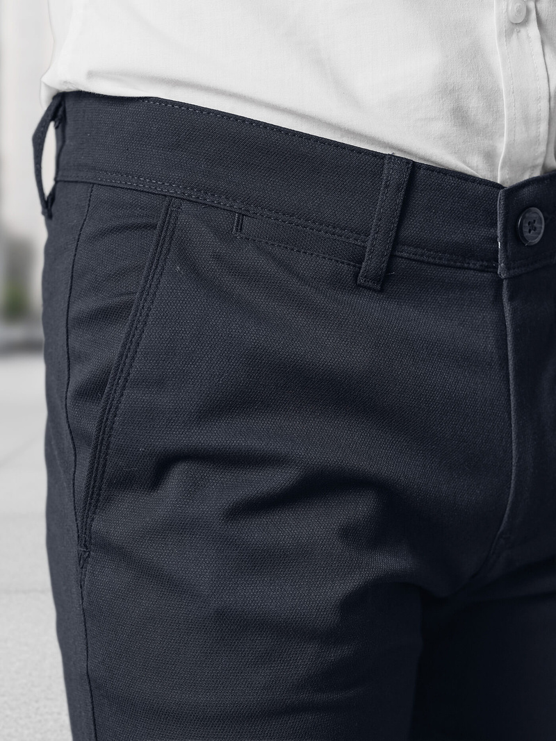 Herren Chino Hose Dunkelblau OZONEE V/5100