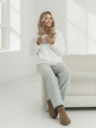 Damen Kapuzenpullover Weiß OZONEE JS/HH007/1