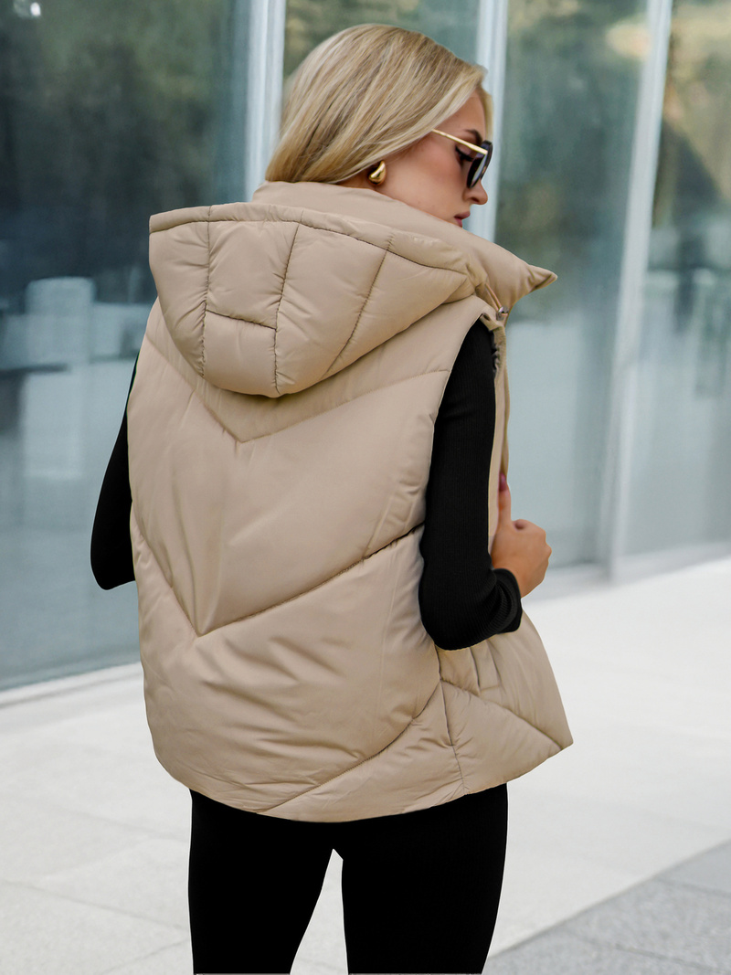 Damen Weste Beige OZONEE JS/16M9291/62