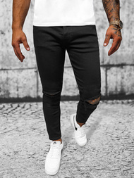 Herren Jeanshose Schwarz OZONEE E/5391/02