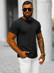 Herren T-shirt Schwarz OZONEE O/7766T