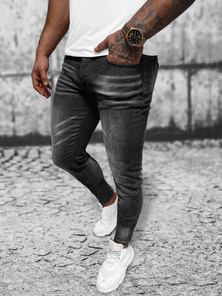 Herren Jeanshose Schwarz OZONEE NB/MP0199N