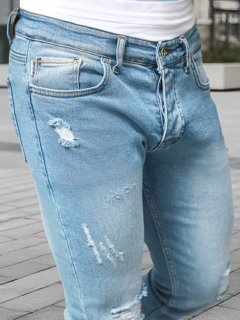 Herren Jeanshose Hellblau OZONEE DO/2860