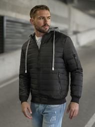 Herren Jacke Schwarz OZONEE JS/8M985/392Z