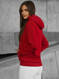 Damen Kapuzenpullover Dunkelrot OZONEE JS/W02Z