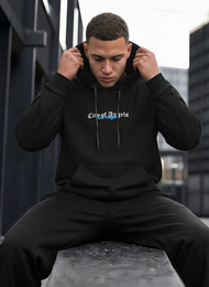 Herren Kapuzenpullover Schwarz OZONEE JS/21B1901/3