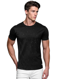 Herren T-shirt Schwarz OZONEE O/QQ1390Z