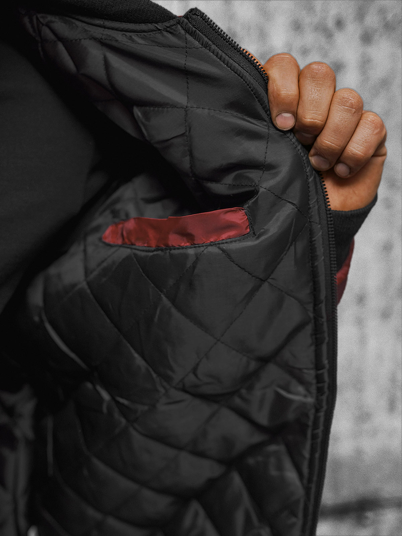 Herren Jacke Weinrot OZONEE JS/AK95Z