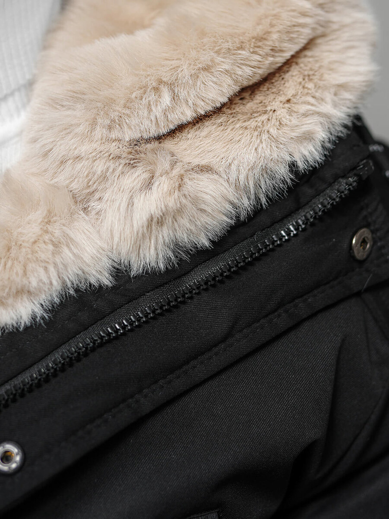 Herren Winterjacke Schwarz OZONEE JS/5M120/392