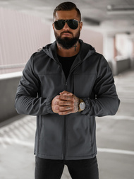 Herren Übergangsjacke Dunkelgrau OZONEE JS/27B6523/5Z