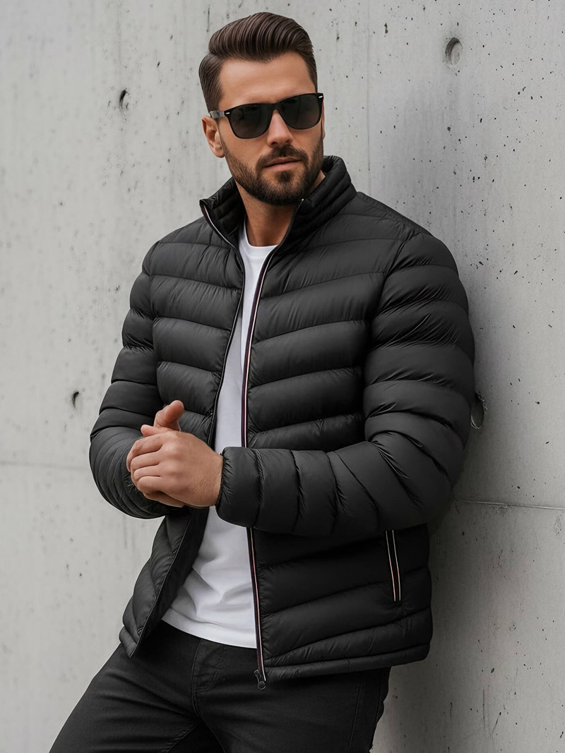 Herren Jacke Schwarz OZONEE JS/SM71Z