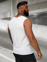 Herren Tank Top Weiß OZONEE JS/8B1717/1Z