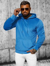 Herren Velours Kapuzenpullover Blau OZONEE JS/8B1170/17