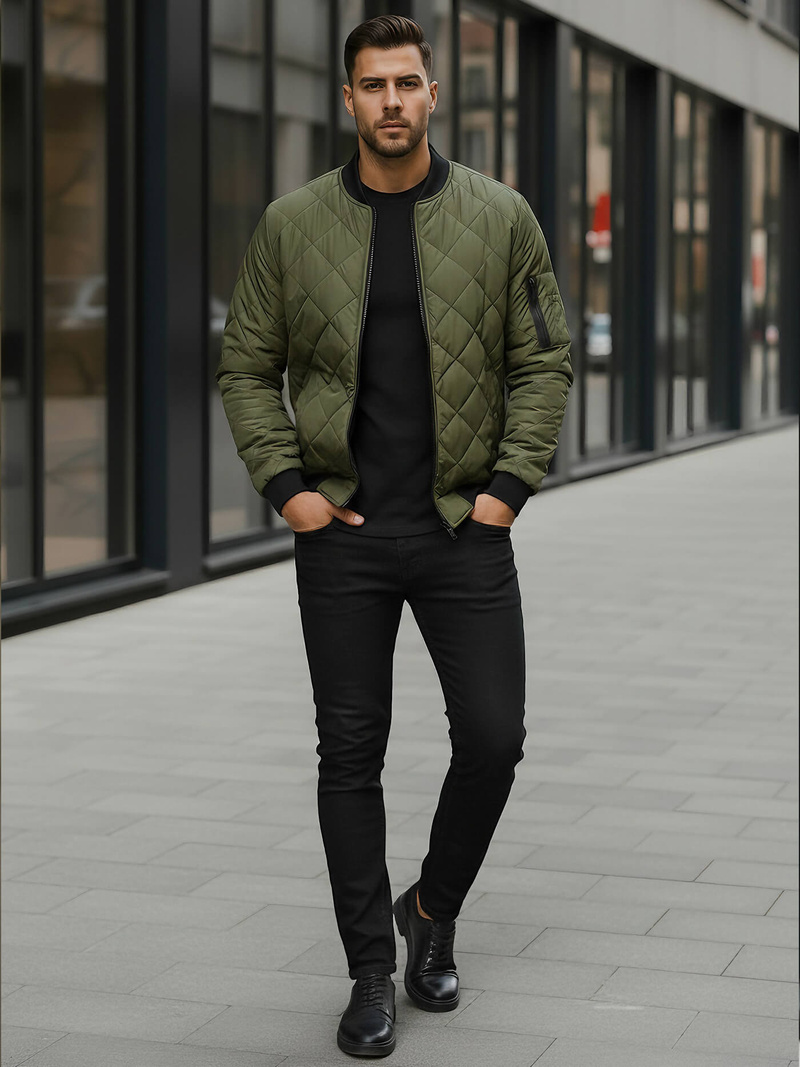 Herren Jacke Grün OZONEE JS/MY01Z