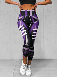 Damen Leggings Violett O/D0010Z
