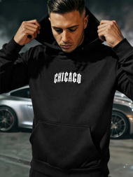 Herren Kapuzenpullover Schwarz OZONEE JS/21B1903/3