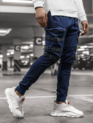 Herren Chino Jogger Dunkelblau OZONEE G/11132