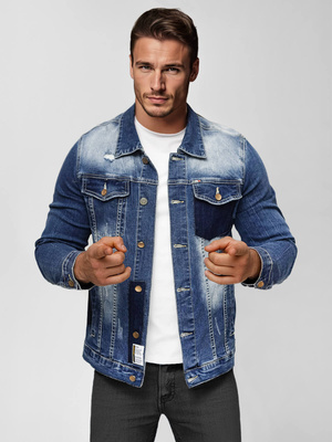 Herren Jeansjacke Blau OZONEE NB/MJ536BZ