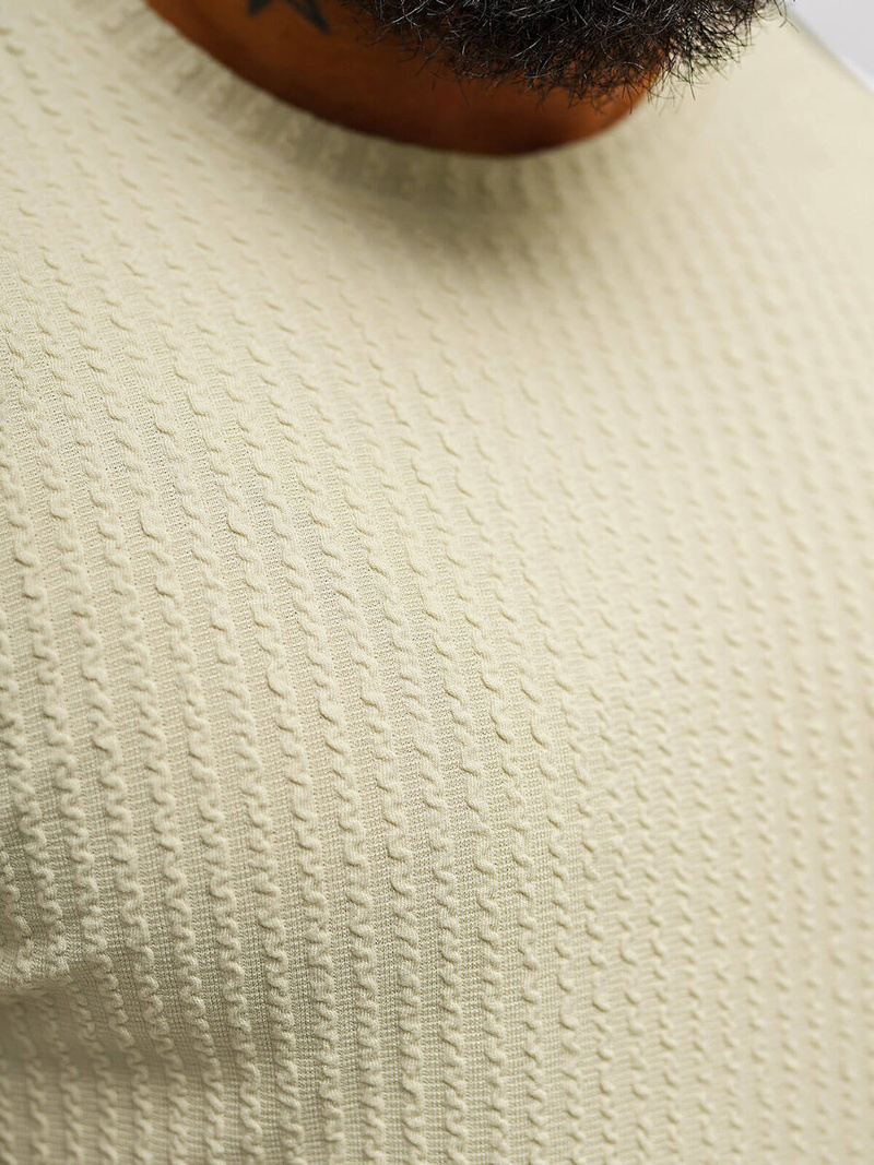 Herren T-shirt Beige OZONEE O/7766T